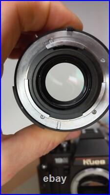 SLR Film Camera 35mm Kiev-19M Helios-81N Lens Nikon F Mount Vintage USSR Tested