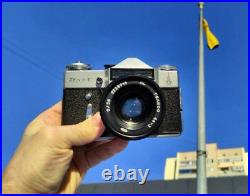 SLR Film Camera 35mm Tested ZENIT? Lens Helios 44 M42 rare Vintage ussr Cameras