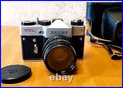 SLR Film Camera 35mm Tested ZENIT-TTL lens Helios 44M 2/58 M42 Vintage Metering