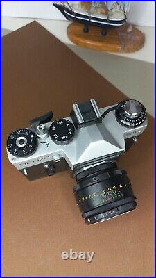 SLR Film Camera 35mm Zenit E Helios-44-2 M42 Lens Vintage USSR used Working phot SLR Film Camera 35mm Zenit E Helios-44-2 M42 Lens Vintage USSR used Working phot