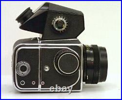 SLR Film Camera Kiev 88 TTL frames 60x60mm rare lens Volna-3B 2.8/80 tested ussr