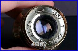 SONNAR Carl Zeiss Jena 2.8/ 52mm M39 Lens Germany for LeicaGolden color