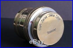SONNAR Carl Zeiss Jena 2.8/ 52mm M39 Lens Germany for LeicaGolden color