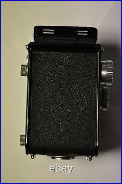 Soligor Semi-Auto TLR 120 film camera with 80mm f3.5 lens and lens cap
