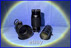 Sony Vintage Tv Camera Lens Lot Qty 3 Used