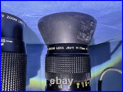 Sony Vintage Tv Camera Lens Lot Qty 3 Used Sony Vintage Tv Camera Lens Lot Qty 3 Used