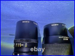 Sony Vintage Tv Camera Lens Lot Qty 3 Used Sony Vintage Tv Camera Lens Lot Qty 3 Used
