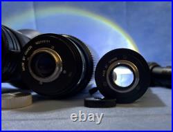 Sony Vintage Tv Camera Lens Lot Qty 3 Used