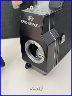 Soviet Camera KRASNOGORSK-3 A Sturdy Vintage Cine Camera + Lens Meteor