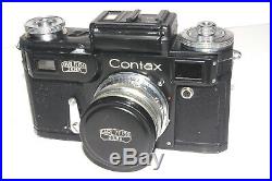 Soviet Copy of Black Contax II + Zeiss Sonnar lens