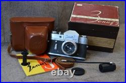 Soviet SLR Zenit-3 Vintage camera 1961? Lens Industar- 50 3.5/50mm