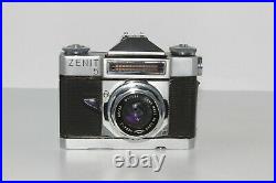 Soviet Vintage camera ZENIT 5 Lens VEGA 3 (2,8 / 50) Mount Bayonet-C USSR