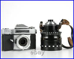 Soviet Vintage camera ZENIT 6 Lens RUBIN 1 ZOOM (2,8/37 80) Mount Bayonet C