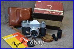 Soviet Zenit-3 SLR Vintage camera 1961? Lens Industar- 50 3.5/50mm