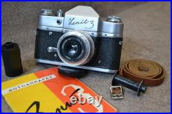 Soviet Zenit-3 SLR Vintage camera 1961? Lens Industar- 50 3.5/50mm