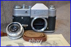 Soviet Zenit-3 SLR Vintage camera 1961? Lens Industar- 50 3.5/50mm