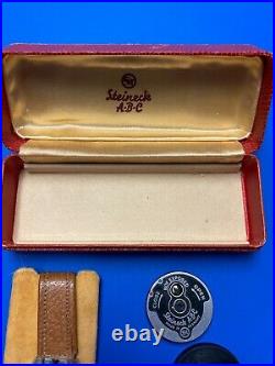 Steinbeck Watch Camera 1949 With rare close up lenses, box, instructions + more