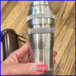 Steinheil München Telephoto f/4.5 Fixed/Prime Aluminum Vintage Camera Lens