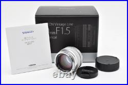 TOP Mint Voigtlander Nokton Vintage Line 50mm f/1.5 Aspherical II VM MC #565A TOP Mint Voigtlander Nokton Vintage Line 50mm f/1.5 Aspherical II VM MC #565A