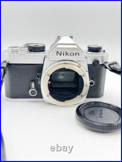 Tested Nikon FM Silver 35mm SLR Film Camera Body, Vintage Film Camera