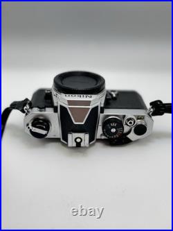 Tested Nikon FM Silver 35mm SLR Film Camera Body, Vintage Film Camera