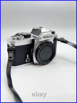 Tested Nikon FM Silver 35mm SLR Film Camera Body, Vintage Film Camera