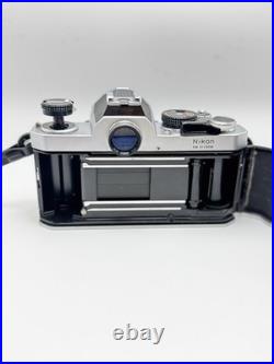 Tested Nikon FM Silver 35mm SLR Film Camera Body, Vintage Film Camera