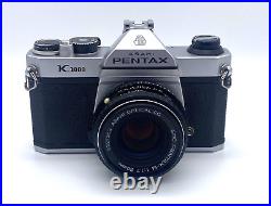 Tested & Working Vintage Asahi Pentax K1000 Camera, 50mm f/1.7 SMC Pentax-M Lens