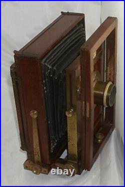 The Eastman Dry Plate & Film Co. 5x8 Interchangeable View Camera with Brass Lens