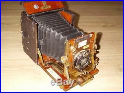 The Sanderson Wood & Brass Camera With'goerz Berlin Kalostigmat 6.8/12.5cm Lens