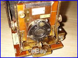 The Sanderson Wood & Brass Camera With'goerz Berlin Kalostigmat 6.8/12.5cm Lens