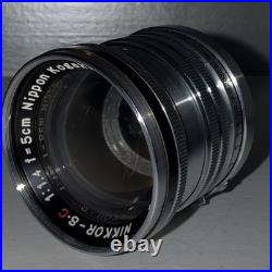 Tower 46 Rangefiner Camera RARE withNIKKOR S. C 5cm f1.4 Lens & Case EUC+ Tested