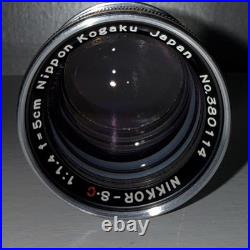 Tower 46 Rangefiner Camera RARE withNIKKOR S. C 5cm f1.4 Lens & Case EUC+ Tested