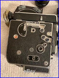 Two Vtg Bolex H16 Reflex Movie Camera Free Shipping Two Lens NOT TESTED