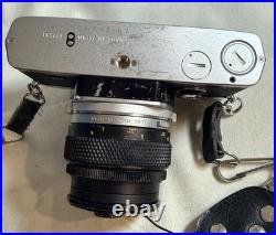 Used VTG Olympus OM-2n MD 35mm Film SLR Camera with 50mm Lens, Cap, Strap