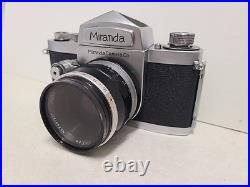 VINTAGE 1960 MIRANDA D 35mm CAMERA, SOLIGOR MIRANDA 1.9 LENS READ