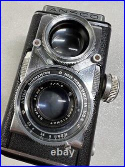 VINTAGE ANSCO Automatic Reflex Twin Lens TLR Camera f 3.5 83 mm Lens UNTESTED