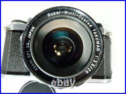 VINTAGE ASAHI PENTAX K 35mm SLR FILM CAMERA M42, SMC TAKUMAR 28/3.5 Lens. READ VINTAGE ASAHI PENTAX K 35mm SLR FILM CAMERA M42, SMC TAKUMAR 28/3.5 Lens. READ