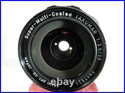 VINTAGE ASAHI PENTAX K 35mm SLR FILM CAMERA M42, SMC TAKUMAR 28/3.5 Lens. READ