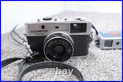 VINTAGE CAMERA LOT Kodak Brownie Olympus Yashica & CANON Rebel XT 75-300mm Lens