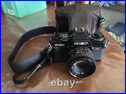 VINTAGE CAMERA MINOLTA X-700 MPS LENS 50 mm BATTERY NEW 100% WORK PRE OWNED