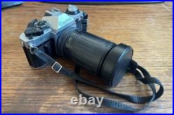 VINTAGE CANON AE-1 PROGRAM 35MM SLR CAMERA WithPHOENIX ZOOM LENS & SPEEDLITE FLASH