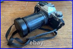 VINTAGE CANON AE-1 PROGRAM 35MM SLR CAMERA WithPHOENIX ZOOM LENS & SPEEDLITE FLASH