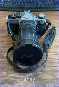 VINTAGE CANON AE-1 PROGRAM 35MM SLR CAMERA WithPHOENIX ZOOM LENS & SPEEDLITE FLASH