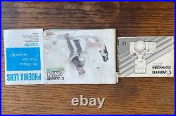 VINTAGE CANON AE-1 PROGRAM 35MM SLR CAMERA WithPHOENIX ZOOM LENS & SPEEDLITE FLASH
