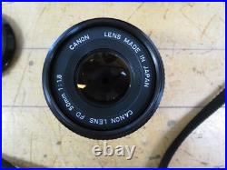 VINTAGE CANON AE1 35mm CAMERA 50mm CANON FD VIVITAR 35-70mm LENS WINDER TESTED VINTAGE CANON AE1 35mm CAMERA 50mm CANON FD VIVITAR 35-70mm LENS WINDER TESTED