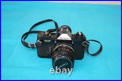 VINTAGE CANON EF 35mm CAMARA WITH A CANON LENS FD 28mm, SERIAL NUMBER 349450