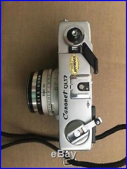VINTAGE Canon Canonet QL17 GIII QL Rangefinder Film Camera 40mm 11.7 Lens