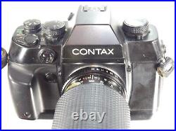 VINTAGE Contax AX 35mm SLR Film Camera w TOKINA 80-200/3.5-4.5 lens. READ