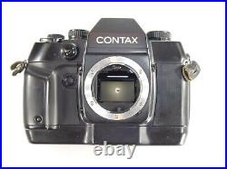 VINTAGE Contax AX 35mm SLR Film Camera w TOKINA 80-200/3.5-4.5 lens. READ